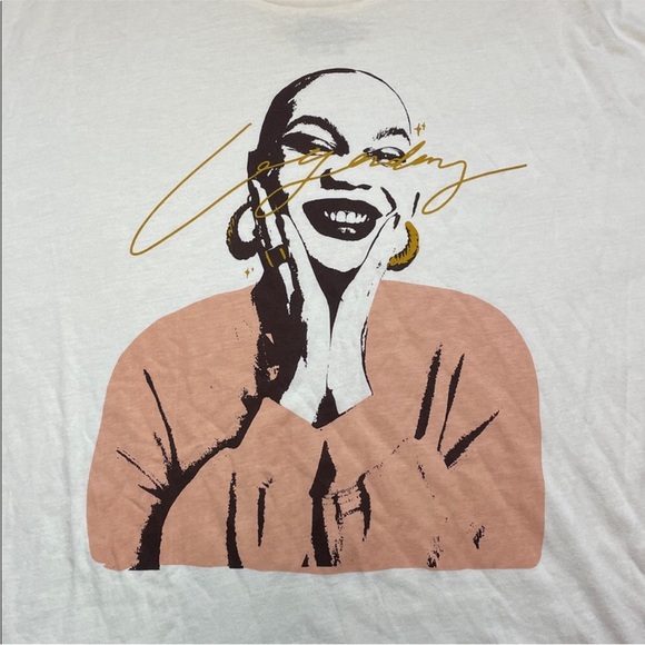 Legendary Rootz Cream Graphic T-Shirt Relaxed Oversized Size Large | NWT - Picture 3 of 4